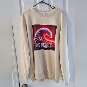 Men's XXL, cream color Sweatshirt With Alabama "We Ready" Logo.